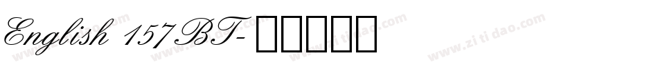 English 157 BT字体转换